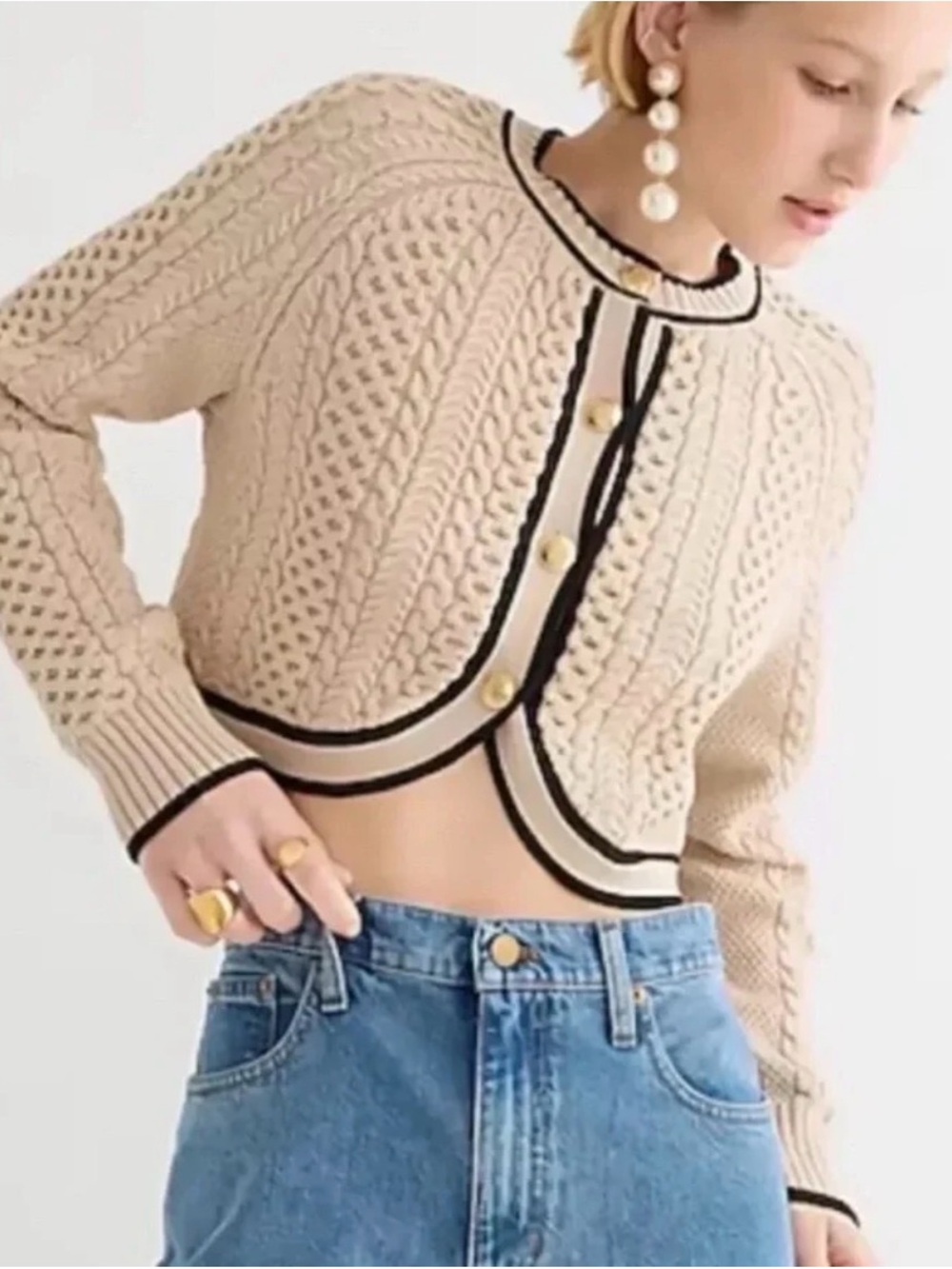 J.Crew Cropped Cardigan Lady Jacket